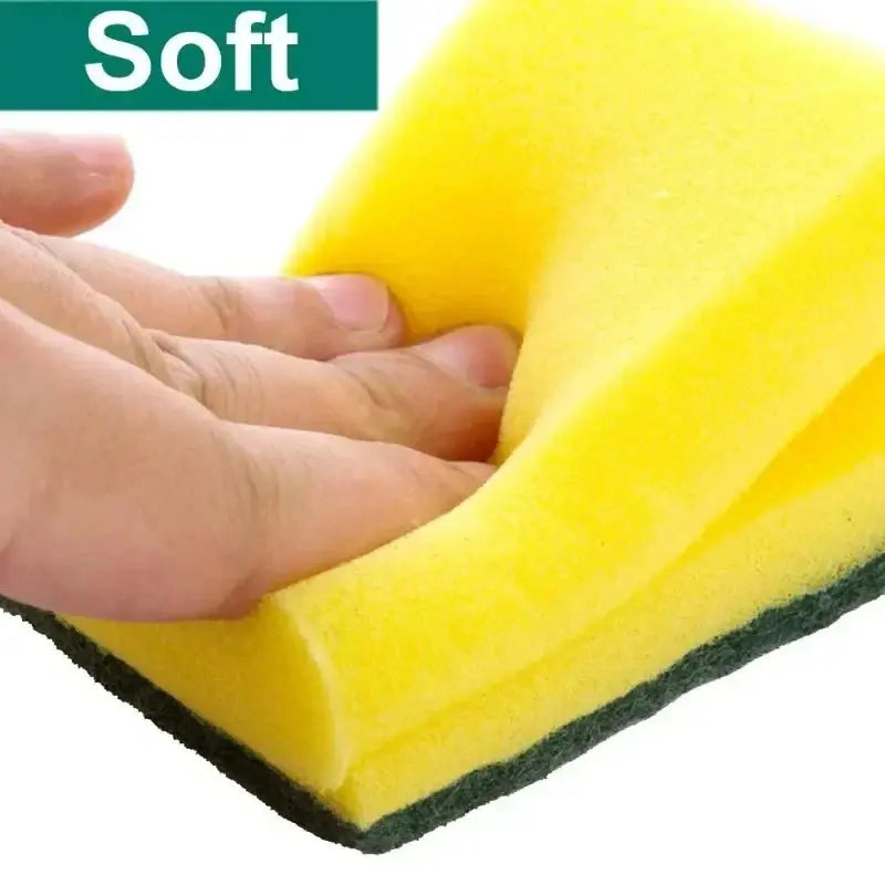 Heavy-Duty Double-Sided Magic Sponge: Tough Grease Cleaner for Motorcycles, Pots & Kitchen Surfaces - Urgency or Exclusivity