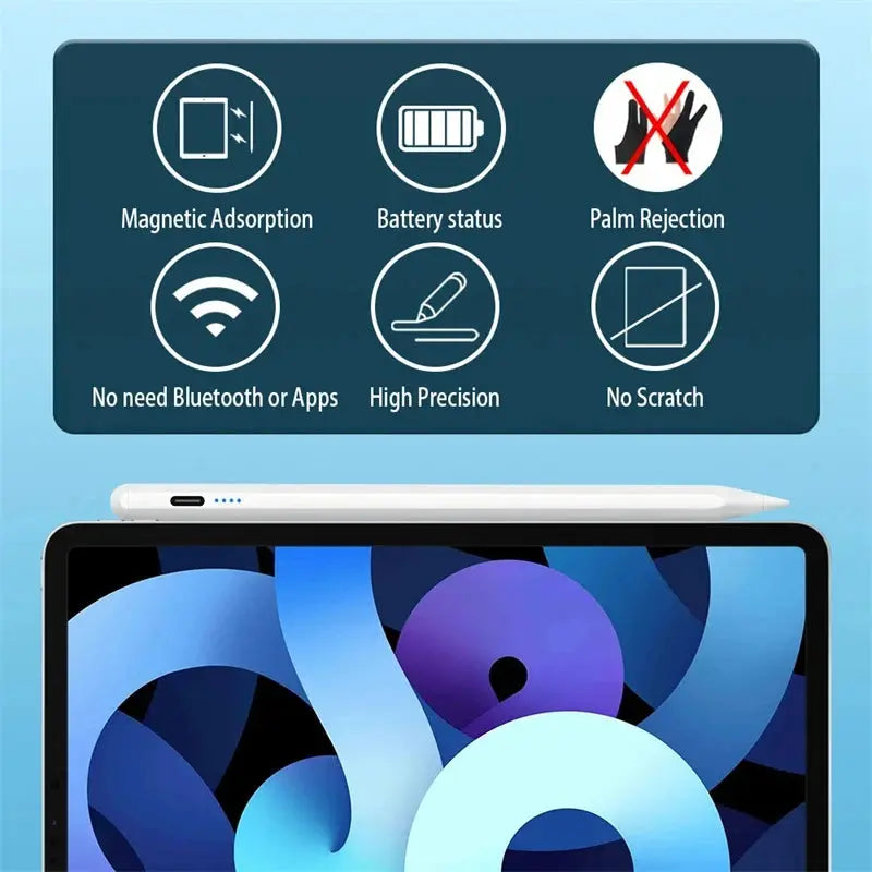 For Apple Pencil 2 iPad Pen Palm Rejection Stylus Pen for iPad Pro Mini 6 Air 2022 2021 2020 2019 2018 for Apple Pen iPad Pencil Hint at Urgency or Exclusivity