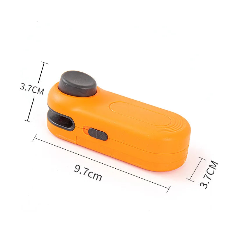 Portable Mini Sealer 2 in 1 Heat Sealer for Snacks Home Use Rechargeable Sealer Vacuum Sealer Snacks Plastic Bag Heat Sealer