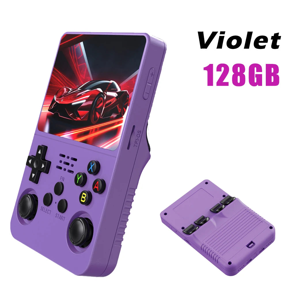 R36S Retro Handheld Video Game Console ARKOS System 3.5 Inch IPS Screen Classic Portable Pocket Video Player 128G Games Boy Gift