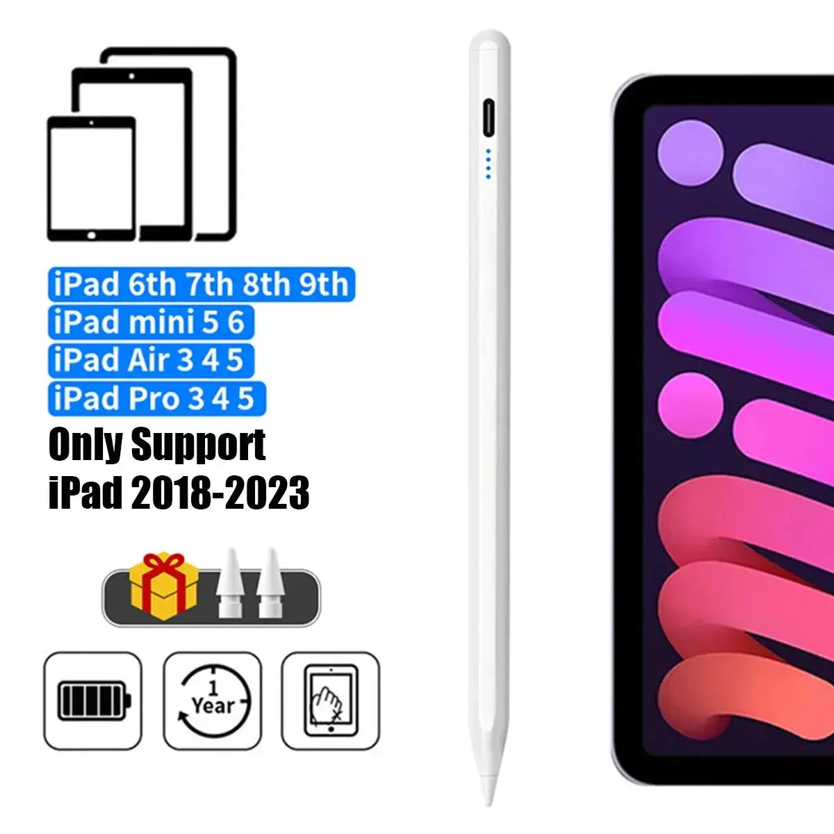 For Apple Pencil 2 1 Palm Rejection Power Display iPad Accessories iPad 2022 2021 2020 2019 2018 Pro 11 12.9 Air Mini Stylus Pen Hint at Urgency or Exclusivity