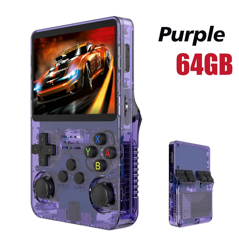 R36S Retro Handheld Video Game Console ARKOS System 3.5 Inch IPS Screen Classic Portable Pocket Video Player 128G Games Boy Gift