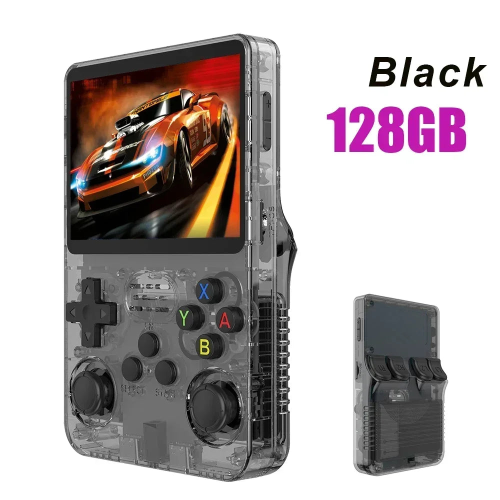 R36S Retro Handheld Video Game Console ARKOS System 3.5 Inch IPS Screen Classic Portable Pocket Video Player 128G Games Boy Gift